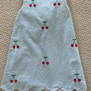 Little English seersucker cherry dress 2T